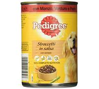 Pedigree Adulto: alimento húmedo para Perros, con Mezcla de Carne de Res e hígado, Pasta y Zanahorias en Salsa, 24 latas de 400 g
