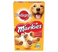 PEDIGREE Biscrok Markies - 12 galletas rellenas para perro con midolla, 500 g