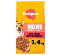 PEDIGREE® Bolsa para Adultos < 10 kg con Carne de Vacuno y Verduras 1 x 1,4 kg