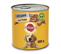 Pedigree Comida Húmeda para Perros Adultos, Aabor Pollo en Paté (1 Lata x 800g)