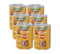 Pedigree Comida húmeda para perros adultos con pollo y verduras en gelatina 400g