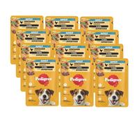 Pedigree Comida Húmeda para Perros Adultos con Pollo y Verduras en Salsa 12x100g