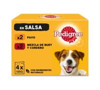 Pedigree Comida Húmeda Selección de Carnes Mixtas en Salsa para Perros - 4x100 gr