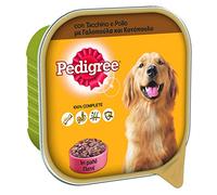 Pedigree Comida para Perro con Pavo y Pollo en paté, Bandeja 300 g - 20 bandejas
