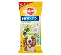 Pedigree Dentastix De Uso Diario para La Limpieza Dental, Perros Medianos, Color Cranberry, 7 Unidad
