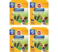 Pedigree Dentastix Fresh 140 Snack para la higiene bucal (Perro pequeño 5-10 kg) 550 g 35 Unidades - 4 Paquetes de 35 (140 totales)