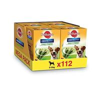 Pedigree Dentastix Fresh Snack Dental para la Higiene Oral y Contra el Mal Aliento de Perros Pequeños (4 paquetes de 28ud)