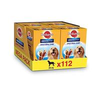 Pedigree Dentastix - Friandises pour grand chien, 112 bâtonnets à mâcher pour l'hygiène bucco-dentaire (16 sachets de 7 Sticks)