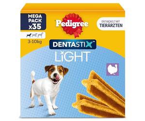 PEDIGREE DENTASTIX Light Multipack para Perros pequeños, 5 x 7 Unidades