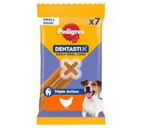 Pedigree DENTASTIX Masticables dentales Diarios para Perros pequeños, 10 x 7 Masticables con Pollo
