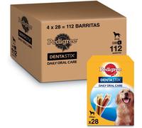 Pedigree Dentastix - Snack Dental para la Higiene Oral de Perros Grandes (4 paquetes de 28ud)