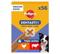 Pedigree Dentastix Snack Dental para la Higiene Oral de Perros Medianos (1 Pack de 56ud)