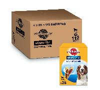 Pedigree Dentastix Snack Dental para la Higiene Oral de Perros Medianos (4 paquetes de 28ud)