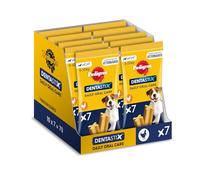 PEDIGREE Dentastix Snack Dental para la Higiene Oral de Perros Pequeños (10 Paquetes de 7ud)
