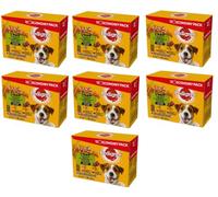 PEDIGREE DOGCARE - Bolsa húmeda (Mixta) Chunks in Gravy Adult 100 g, Multipack estándar, 84 x 100 g