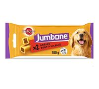 Pedigree Jumbone - Lote de 12 bolsitas de 2 Huesos, golosinas rellenas, sabores de Carne y Aves de Corral, Ideal para ocupar, educar, Hacer Placer a su Perro