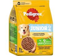 Pedigree Junior - Croquetas de Aves de Corral y Verduras para Cachorro, 3 kg