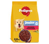 PEDIGREE Junior pienso seco para perros con ternera y verduras 2,6 kg