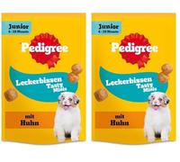 Pedigree Leckerbissen Junior - Pequeños Aperitivos para Perros para Cachorros con Pollo, Ideal para el Entrenamiento o para Entretiempo - Perros Treats en Paquete de Almacenamiento (6 x 125 g)