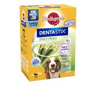 Pedigree Fresh Snacks Dentales Medianos para Perros - 28 unidades