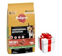 Pedigree Professional Nutrition Seco para Perros pequeños, Carne de Vacuno y Verduras, 12 kg