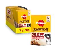 Pedigree Ranchos Cubes Beef Snack para Perro Sabor Carne 7 x 70g