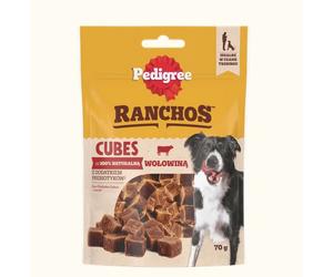 PEDIGREE® Ranchos™ Cubos con carne de vacuno 70 g