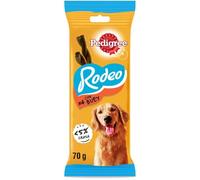 Pedigree Rodeo Snack en Tiras para Perros sabor Buey (Pack de 20 x 70g)