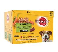 Pedigree Sachets Fraîcheur pour Chien Adulte aux 4 Saveurs en Sauce, 48 Sachets Repas de 100g, 2 x 24 x 100g