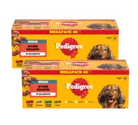 PEDIGREE Senior, comida húmeda para perros en gelatina, sobres de 80 x 100