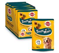 Pedigree Tasty Mini Snacks para perros sabor Pollo y Pato (Pack de 6 x 130g)