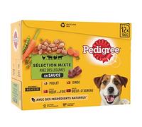 Pedigree Vital Protection - Sachets fraîcheur pour Chien Adulte aux 4 saveurs en Sauce, 48 sachets repas de 100g