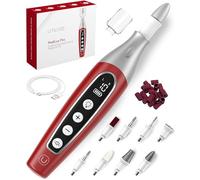 PediLux Pro - Kit de manicura y pedicura profesional, juego de lima eléctrica inalámbrica para uñas, molinillo de uñas grueso, herramientas Dremel de uñas de los pies, limador, pulidor, lijadora,