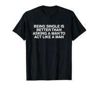 Pedirle a un Hombre Que actúe como un Hombre Meme obsceno Divertido Gen Z Bold Camiseta gráfica económica, Hombre, Negro, XL