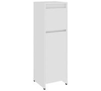 pedkit Armario de Cuarto de Baño Armario para Baño Armario de Almacenaje Armario de Suelo Aglomerado Blanco 30x30x95 cm