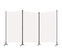 pedkit Biombo Divisor de 3 Paneles Biombo Separador Separador de Ambientes Biombos de Dormitorio Blanco 260 x 180 cm