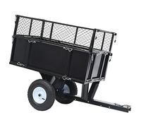 pedkit Carro Remolque Inclinable de Tractor de Jardín Remolque de Jardín Remolque Basculante para Tractor Cortacésped Carga de 150 kg