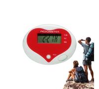 Pedometer Digital LCD - Heart Shape Motion Fitness for Running Workout | ABS Clip Sensor Accurate with Battery Activity, Tracking Indoor Outdoor for Exercise Steps Gauge Monitor Device