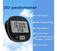 Pedometer for Walking Steps,3D Simple Step Counter with a Large Digital Display,Step Tracker Accurately Tracks Steps for Men Women Unisex Kids Seniors