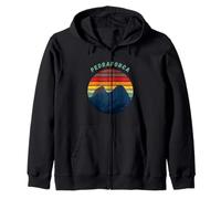 Pedraforca Vintage Sunset Mountain Sudadera con Capucha