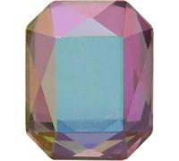 Pedrería, 50 piezas de accesorios for decoración uñas con forma octágono, pegamento for, diamantes imitación, parte trasera plana, cristales cristal K9, piedras estrás(Abpurple,8x10mm 50pcs)