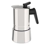 Pedrini 02CF037 Cafetera 4 Tazas Moka Inox 18/10 para Inducción