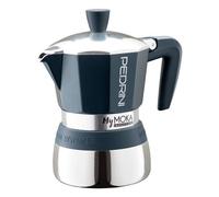 Pedrini Cafetera MYMOKA INDUCCIÓN Azul Terciopelo Y Cromo