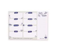 Pedrita Parker Planificador de comidas - Organizador semanal de comidas y Lista de la compra - Planificador Menú Semanal. Diario de Comidas Papel A4/90gr de 52 hojas, Blanco