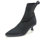 Pedro Miralles Botín Vestir de Licra elástica, con tacón - 29565 para: Mujer Color: Ante Negro Talla: 39