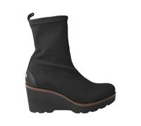 Pedro Miralles WEEKEND by Botín tipo calcetín de piel elástico, con cuña, suela de goma, para: Mujer color: NEGRO talla:40