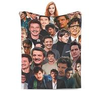 Pedro Pascal - Manta de forro polar cálida suave y cómoda para sofá, oficina, cama, coche, campamento, sofá, manta de felpa acogedora (40 x 50 pulgadas)