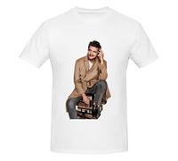 Pedro Star Pascal Camiseta para Hombre Camisas de Cuello Redondo Hombres Algodón Manga Corta Ropa Casual Cuello Redondo Camisetas Ropa XX-Large