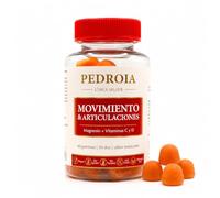 PEDROIA Movimiento & Articulaciones | Gominolas Magnesio Vitamina C y D3 | Sabor Melocotón | 60 Gominolas | Apoyo Músculos Huesos y Articulaciones | Vegano | 30 Días