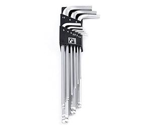 Pedros Set TR L Hex Wrench Set - 9 pièces